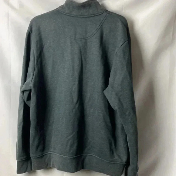 ORVIS MENS SIZE LARGE GRAY FLEECE LINED 3/4 ZIP SNAP CLOSE GOOD USED CONDITION - Picture 7 of 13